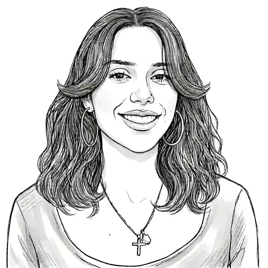 Illustrated portrait of Olivia Chiffey